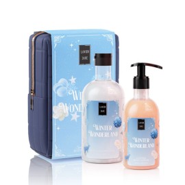 Lavish Care PROMO Xmas Winter Wonderland Bath & Shower Αφρόλουτρο Gel 500ml & Glitter Body Lotion Ενυδατικό Γαλάκτωμα Σώματος 300ml & ΔΩΡΟ Νεσεσέρ