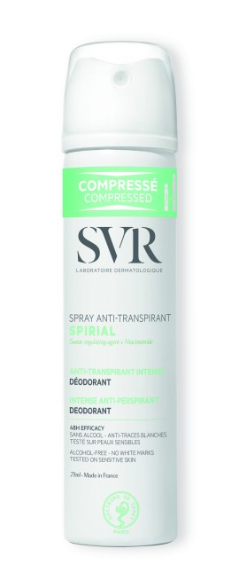SVR Spirial Spray Anti-Transpirant Intense Αντι-Ιδρωτικό Αποσμητικό Σπρέι 48 ωρης Προστασίας 75ml