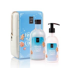 Lavish Care PROMO Xmas Frosted Ginger Cookies Bath & Shower Αφρόλουτρο Gel 500ml & Glitter Body Lotion Ενυδατικό Γαλάκτωμα Σώματος 300ml & ΔΩΡΟ Νεσεσέρ
