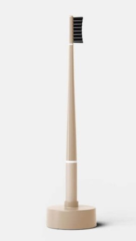 Piuma Antibacterial Soft Kit Base Μαλακή Οδοντόβουρτσα Nude Rose Αντιβακτηριακή με Καθαριστή Γλώσσας Ροζ 1 Τεμάχιο & Βάση Ημερολόγιο