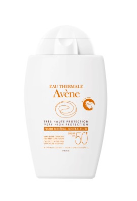 Avene Fluide Minéral SPF50+ Αντηλιακή Κρέμα Προσώπου με Λεπτόρρευστη Υφή & 100% Φυσικά Φίλτρα 40ml
