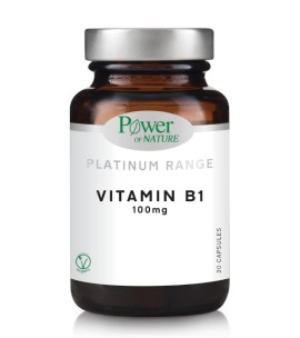 Power of Nature Vitamin B1 100mg Συμπλήρωμα Διατροφής Θειαμίνη 30 Κάψουλες