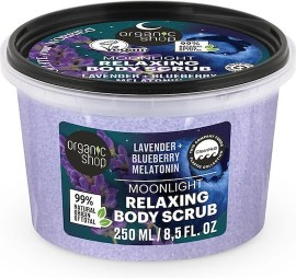 Natura Siberica Organic Shop Relaxing Χαλαρωτικό Scrub Σώματος με Λεβάντα, Blueberry & Μελατονίνη 250ml
