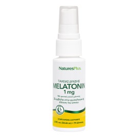 Natures Plus Melatonin Spray 1mg για την Φυσιολογική Έλευση του Ύπνου με Φυσική Γεύση Μέντα 79 δόσεις