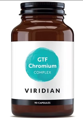 Viridian GTF Chromium Complex για την Διατήρηση των Φυσιολογικών Επιπέδων της Γλυκόζης στο Αίμα 30 Κάψουλες