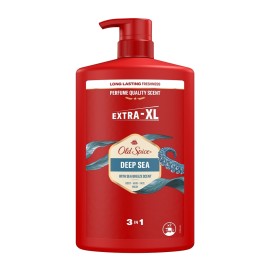 Old Spice Deep Sea 3 in 1 Ανδρικό Αφρόλουτρο & Σαμπουάν 1000ml με Αντλία