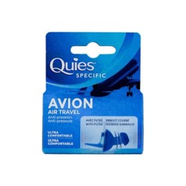 Quies Specific Air Travel Anti-pressure Ωτοασπίδες Μπλε 1 Ζεύγος