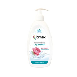 Famex Ενυδατικό Υγρό Κρεμοσάπουνο Fresh Peony με Άρωμα Πεόνιας 750ml