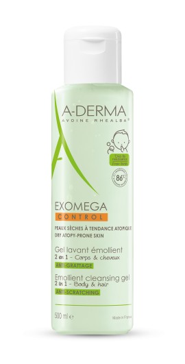 A-Derma Exomega Control Gel Καθαρισμού για Ατοπικό Δέρμα 500ml