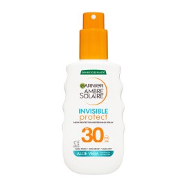 Garnier Ambre Solaire Invisible Protect Spray SPF30 για Μεσαία Αντηλιακή Προστασία Σώματος Aloe Vera 150ml