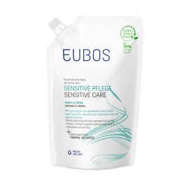 Eubos Sensitive Care Shower & Cream Refill Απαλό Κρεμώδες Καθαριστικό Σώματος Ανταλλακτικό 400ml