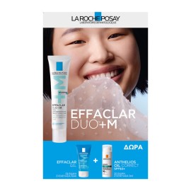 La Roche Posay PROMO Effaclar DUO+M Τριπλή Διορθωτική Φροντίδα Κατά των Ατελειών για το Λιπαρό & με Τάση Ακμής Δέρμα 40ml & ΔΩΡΟ Effaclar Gel 50ml & Anthelios Oil Correct SPF50+ 3ml