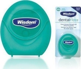 Wisdom Οδοντικό Νήμα Κηρωμένο με Γεύση Μέντα 100μ