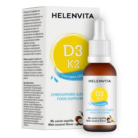 Helenvita Vitamin D3 - K2 Drops Συμπλήρωμα Διατροφής για Παιδιά από 4 Ετών και άνω σε Μορφή Σταγόνων 20ml