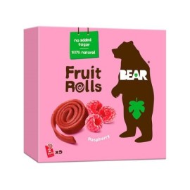 Bear Fruit Rolls Raspberry Σνακ Αποξηραμένου Φρούτου 5x20g