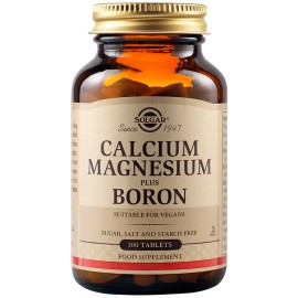 Solgar Calcium Magnesium Plus Boron Συμπλήρωμα Διατροφής με Ασβέστιο - Μαγνήσιο - Βόριο 100tabs