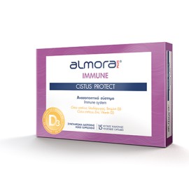 Elpen Almora Plus Immune Cistus Protect Συμπλήρωμα Διατροφής για το Ανοσοποιητικό Σύστημα και τη Θωράκιση του Οργανισμού 15 Φυτικές Κάψουλες