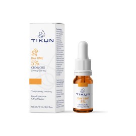 Tikun Day Time 5% Έλαιο Κάνναβης σε Σταγόνες CBD 250mg & CBG 250mg με Γεύση Κίτρο 10ml