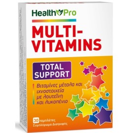 Health Pro Μultivitamins Total Support Πολυβιταμίνη Ευεξία, Ζωτικότητα & Ενέργεια 30 Ταμπλέτες