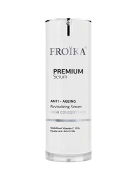 Froika Premium Serum για Πρόσωπο, Λαιμό, Ντεκολτέ Πολυδύναμος Ορός Αναζωογόνησης, Προσφέρει Άμεση Λάμψη 30ml