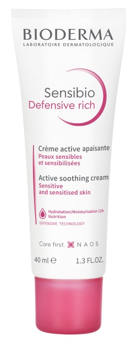 Bioderma Sensibio Defensive Rich Καταπραϋντική & Θρεπτική Κρέμα Προσώπου για Ευαίσθητο & Ξηρό Δέρμα 40ml