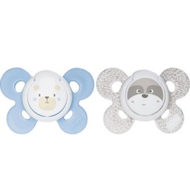 Chicco Physio Comfort Πιπίλα Σιλικόνης 0-6m+ 2 Τεμάχια [74931-21]
