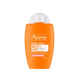 Avène Ultra Fluid Radiance SPF50+ Λεπτόρρευστο Αντηλιακό Προσώπου για Φυσική Λάμψη του Δέρματος 50ml