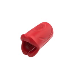 Velora The Tight Grip Vibrating Masturbator Αυνανιστήρι Κόκκινο Σιλικόνης με Δόνηση για Solo Παιχνίδι 1 Τεμάχιο
