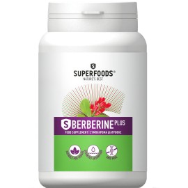 Superfoods S Berberine Plus 1200mg για την Ρύθμιση της Γλυκόζης, του Μεταβολισμού & την Διαχείριση Βάρους 90 Κάψουλες