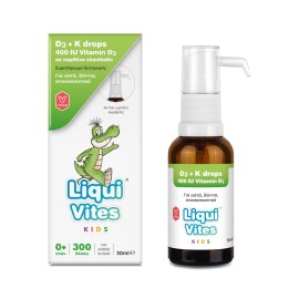 Vican Liqui Vites Kids D3 + K 400IU Drops Παιδικό Συμπλήρωμα σε Σταγόνες 30ml