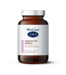 BioCare Vitamin D3 1000iu για Ενίσχυση του Ανοσοποιητικού Συστήματος 60 Φυτικές Κάψουλες