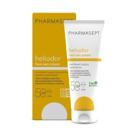 Pharmasept Heliodor Face Sun Cream SPF50 με Φυσικό Αντηλιακό Φίλτρο Αντηλιακή Κρέμα Προσώπου 50ml