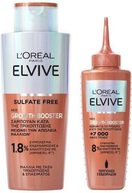 LOreal Paris PROMO Elvive Growth Shampoo Σαμπουάν Κατά της Τριχόπτωσης 200ml & Serum Ορός 102ml