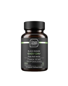 PharmaLead Black Range Easy Day Plus Nutrients για την Φυσιολογική Νευρική & Ψυχολογική Λειτουργία 30 Κάψουλες