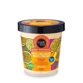 Natura Siberica Organic Shop Body Desserts Tropical Sorbet, Κρέμα Σώματος Κατά της Κυτταρίτιδας 450ml