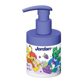 Jordan Παιδική Οδοντόκρεμα με 1450ppm Φθόριο για 6-12 Χρονών με Γεύση Φρούτων 150ml με Αντλία