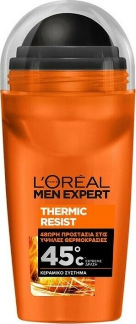 LOreal Paris Men Expert Thermic Resist 45o C Ανδρικό Αποσμητικό Roll on 48ωρης Προστασίας 50ml