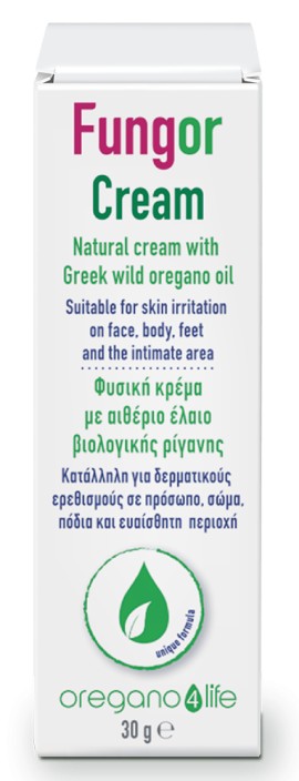Oregano 4 Life Fungor Φυσική Κρέμα με Αιθέριο Έλαιο Βιολογικής Ρίγανης Πολλαπλών Χρήσεων 30gr