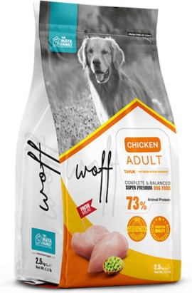 Maya Family Woff  Chicken Adult Ξηρά Τροφή για Ενήλικους Σκύλους με Κοτόπουλο 2,5kg