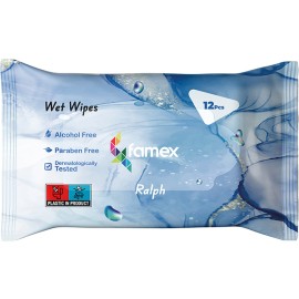 Famex Υγρά Μαντηλάκια Ralph 12 Τεμάχια