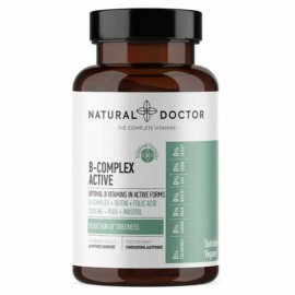 Natural Doctor B Complex Active Συμπλήρωμα Διατροφής Βιταμινών του Συμπλέγματος B 60 Φυτικές Κάψουλες