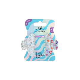 Invisibobble Boldly Clipstar M Cosmic Glow Κλάμερ Μεσαίου Μεγέθους 2 Τεμάχια