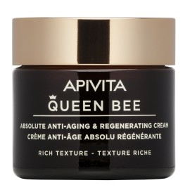 Apivita Queen Bee Κρέμα Ημέρας Απόλυτης Αντιγήρανσης - Αναγέννησης με Βασιλικό Πολτό Πλούσιας Υφής 50ml