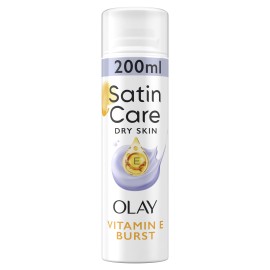 Gillette Satin Care Olay Γυναικείο Gel Ξυρίσματος για Ξηρές Επιδερμίδες με Βιταμίνη Ε, 200ml