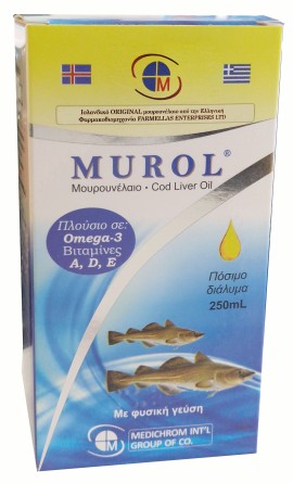 Medichrom Murol - Πόσιμο Μουρουνέλαιο με Φυσική Γεύση, 250ml