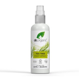 Dr.Organic Tea Tree Αποσμητικό Σπρέι Ποδιών Foot Spray με Έλαιο Τεϊόδεντρου 100ml