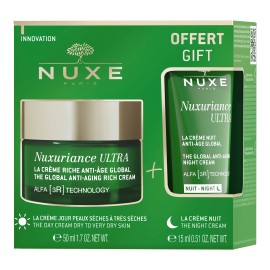 Nuxe PROMO Nuxuriance Ultra Global Anti Aging Rich Cream Αντιγηραντική Κρέμα Προσώπου Πλούσιας Υφής για Ξηρές Επιδερμίδες 50ml - ΔΩΡΟ Crème Nuit Κρέμα Νυκτός Ολικής Αντιγήρανσης 15ml