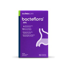 Olonea Bacteflora PPI για τη Φαρμακευτική Αγωγή με PPI Προβιοτικά, Βιταμίνες & Μέταλλα 30 Κάψουλες