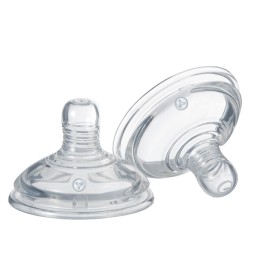 Tommee - Tippee TT CTN Thick Feed Teat Ne Ar Scan Θηλές Σιλικόνης Closer to Nature με Κοπή Σε Σχήμα Y για 6m+ 2 Τεμάχια