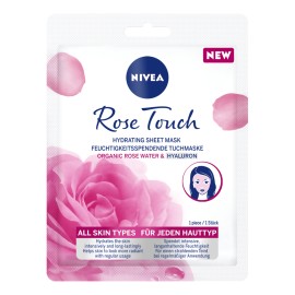 Nivea Rose Touch Ενυδατική Υφασμάτινη Μάσκα Προσώπου 1 Τεμάχιο